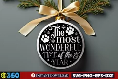 The most wonderful time of the year SVG, Christmas SVG Product Image 2