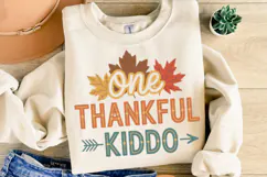 One Thankful Kiddo Svg | Thanksgiving Svg | Shirt Svg Product Image 2