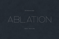 Ablaton Ultra Thin Geometric Sans Serif Font Product Image 1