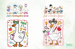 Back To School Goose Sublimation Clipart Product Image 1