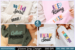motivational svg Sleeve SVG Designs,Positive quotes Bundle Product Image 1