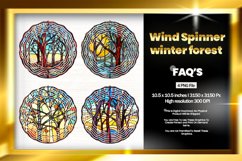 Winter Forest Wind Spinner Sublimation - 04 Variations Product Image 1