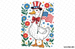 USA Duck Svg | 4th of July Svg | Svg Cut Files Product Image 2
