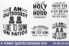 Funny Quotes Designs SVG Product Image 1