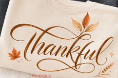 Thankful Fall PNG, Thanksgiving Sublimation Design, Autumn Product Image 2
