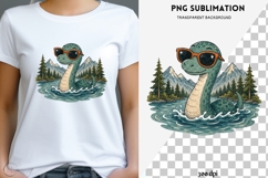 Funny Loch Ness Monster Clipart PNG Product Image 1