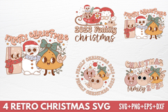 Retro Christmas Tshirt SVG Product Image 1