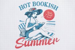 Retro Girl Quotes Hot bookish summer png Product Image 2