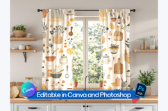 Kitchen window curtain mockup Product Image 2
