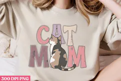 Cat Mom PNG, Cat Mom Sublimation PNG Product Image 2