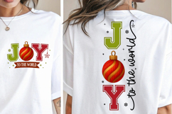 Joy To The World PNG, Joy Yarn PNG, Merry Christmas Faux Product Image 2