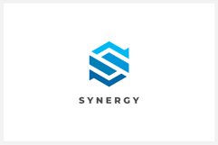 Synergy Letter S logo design vector template Product Image 1