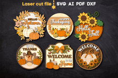 Thanksgiving Bundle SVG laser cut files for Glowforge Product Image 1