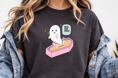 Funny Ghost Coffin PNG | Best Nap Ever Design Product Image 1