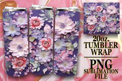 Springtime 3D Floral Tumbler Art Product Image 1