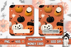 Cartoon Pumpkins Money Card Design, Kids Money Card Design Product Image 1