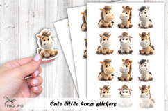 Cute little horse stickers- 6 Variations Product Image 1