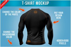 Compression T-Shirt Mockup - Back View Product Image 1