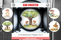 Car Coaster Mushroom Village Friends Product Image 1