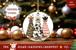 Rustic Christmas Ornament Design, Leopard Christmas Ornament Product Image 1