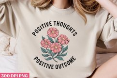 POSITIVE THOUGHTS POSITIVE PNG, Positive Sublimation PNG Product Image 2