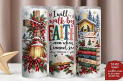 Faith Makes It Possible Tumbler Wrap, Christian Christmas 20 Product Image 2