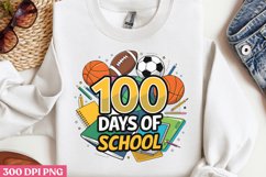 100 Days Of School Sublimation Bundle PNG Product Image 7