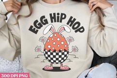 Egg Hip Hop PNG, Retro Easter Sublimation PNG Product Image 2