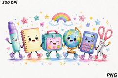 Cute School Supplies Rainbow SVG Product Image 2