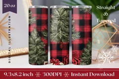 Christmas Tumbler Wrap, Christmas Sublimation Tumbler Wrap Product Image 1