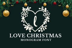 Love Christmas Monogram Font Product Image 1