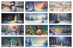 100 Snowman Mug Wrap Bundle, Christmas Sublimation, Santa Product Image 2