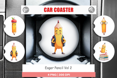 Car Coaster Eager Pencil Product Image 1