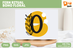 Fern Ritual Boho Floral Monogram Product Image 1
