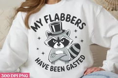 My flabbers PNG, Funny Animal Sublimation PNG Product Image 1