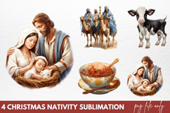 Christmas Nativity Sets Clipart PNG Product Image 1