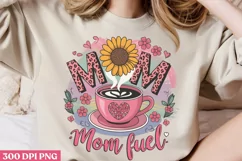 Mom Fuel PNG, Mom Coffee Sublimation PNG Product Image 1
