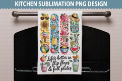 Summer Kitchen Towel Design - Summer Sublimation PNG Product Image 2