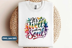 It&#039;s well with my soul PNG Design, Christian png Product Image 2