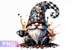 Coffee Gnome Sublimation Clipart PNG Product Image 1