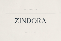 Zindora - Modern Classic Serif Font Product Image 1