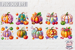 Autumn Pumpkins Clipart Bundle Sublimation 65 PNG Product Image 2