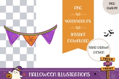 Hand Drawn Halloween Illustration, Colorful Halloween PNG Product Image 1
