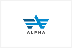Alpha Letter A Logo Design Vector Product Image 1