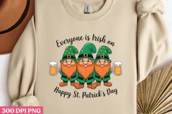 Everyone is Irish on Happy PNG, St Patricks Day Gnome Sublim Product Image 2