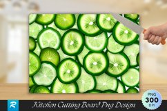 Cucumber Slices Cutting Board Sublimation Design Product Image 1