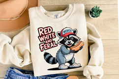 Red White and Feral svg | Svg Files for Cricut | Shirt Svg Product Image 1