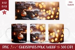 Christmas Mug Wrap Design, Christmas Sublimation Mug Product Image 1