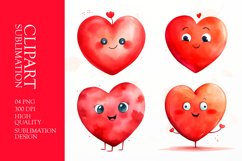 Valentine day heart clipart png Product Image 1