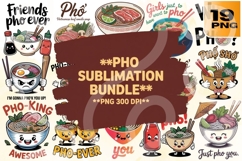 Pho PNG Sublimation Bundle 19 Funny &amp; Product Image 1